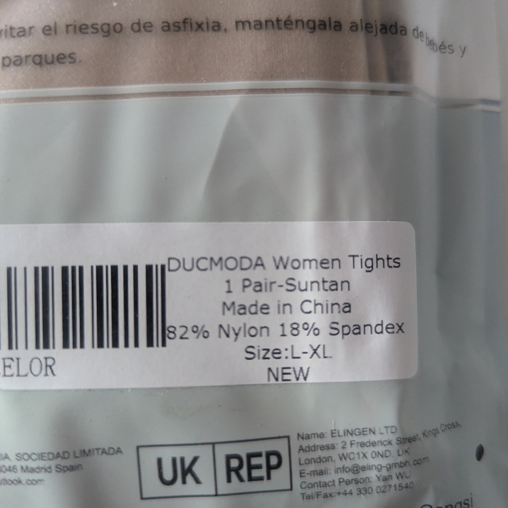2 Pairs Of L-XL DUCMODA Tights - Picture 4 of 4